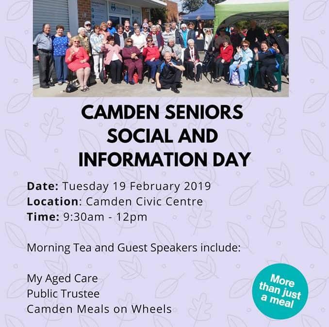 Camden Seniors Social and Information Day